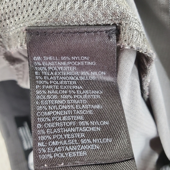 North Face Shorts Men 36 Gray Striped Performance Stretchy Hike Golf Gorpcore 9” - Picture 5 of 12